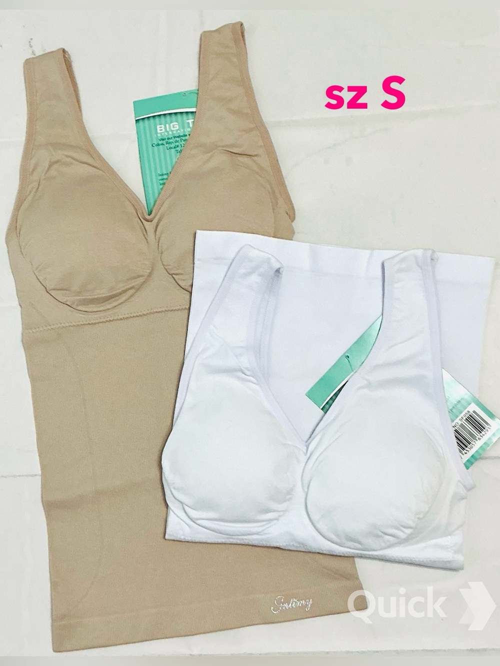S - NWT 2-pk Control Shaper Camisoles